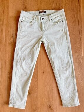 Paige Womens Verdugo Skinny Jeans Mint Green Size 28 Mid Rise Stretch Denim